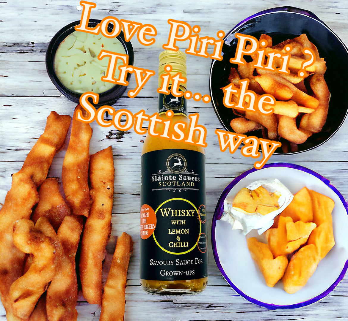 Scottish whisky and chilli sauce