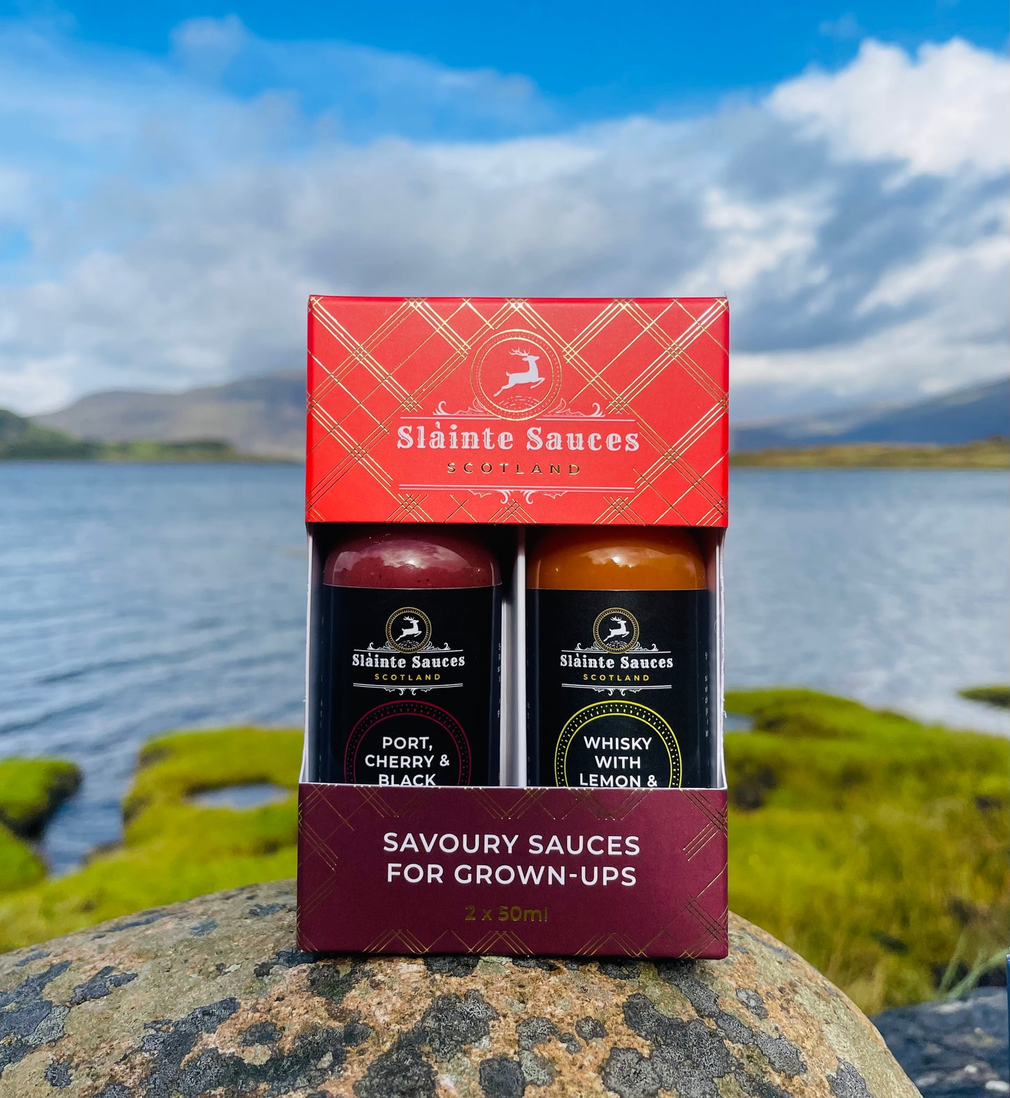 Savoury Sauces for Grown-Ups Gift Box – 2 x 50ml