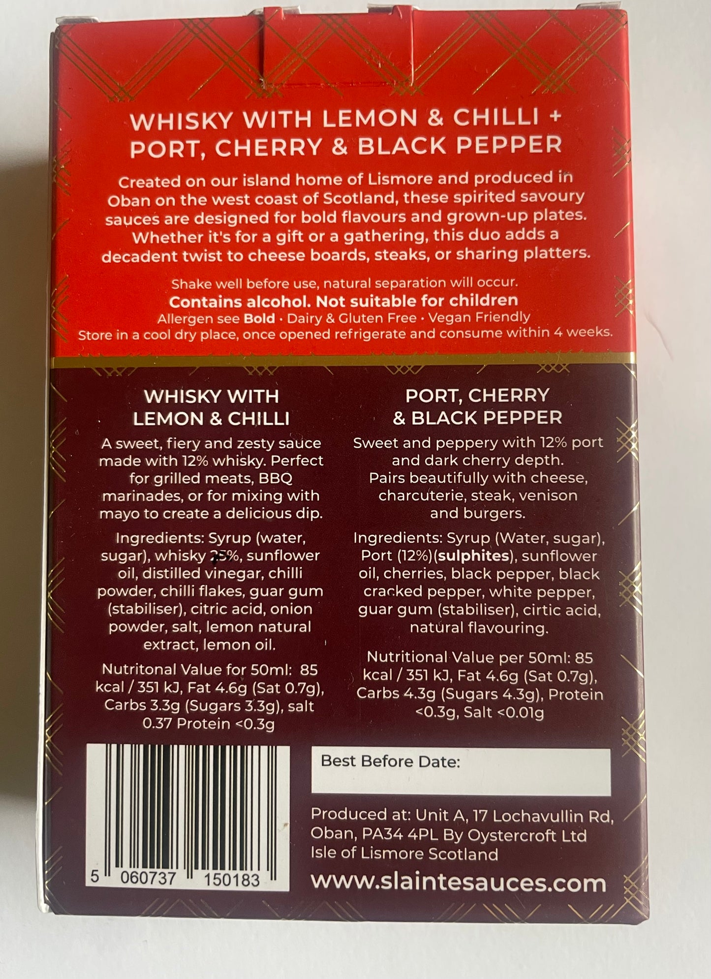 Savoury Sauces for Grown-Ups Gift Box – 2 x 50ml