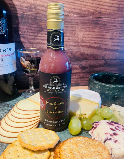 Port, Cherry & Black Pepper – Boozy Gourmet Sauce for Cheese & Steak