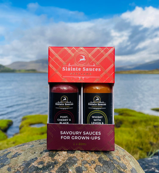 Savoury Sauces for Grown-Ups Gift Box – 2 x 50ml