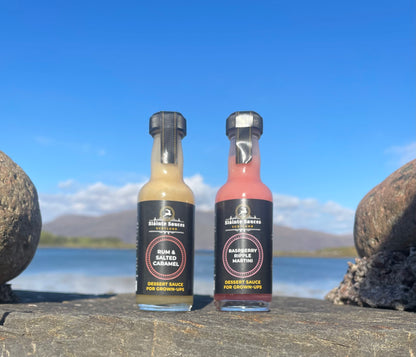 Boozy Sauces for Desserts & Cocktails Gift Box – 2 x 50ml