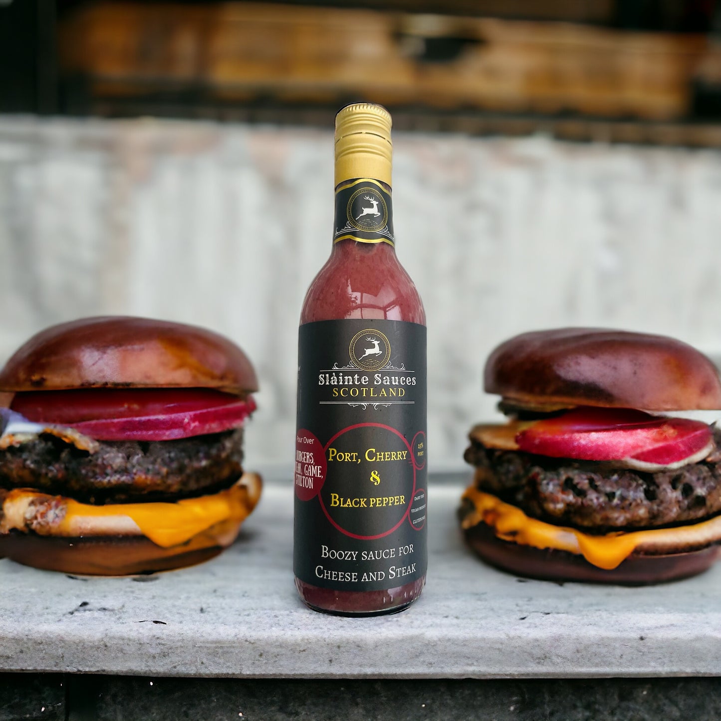 Port, Cherry & Black Pepper – Boozy Gourmet Sauce for Cheese & Steak