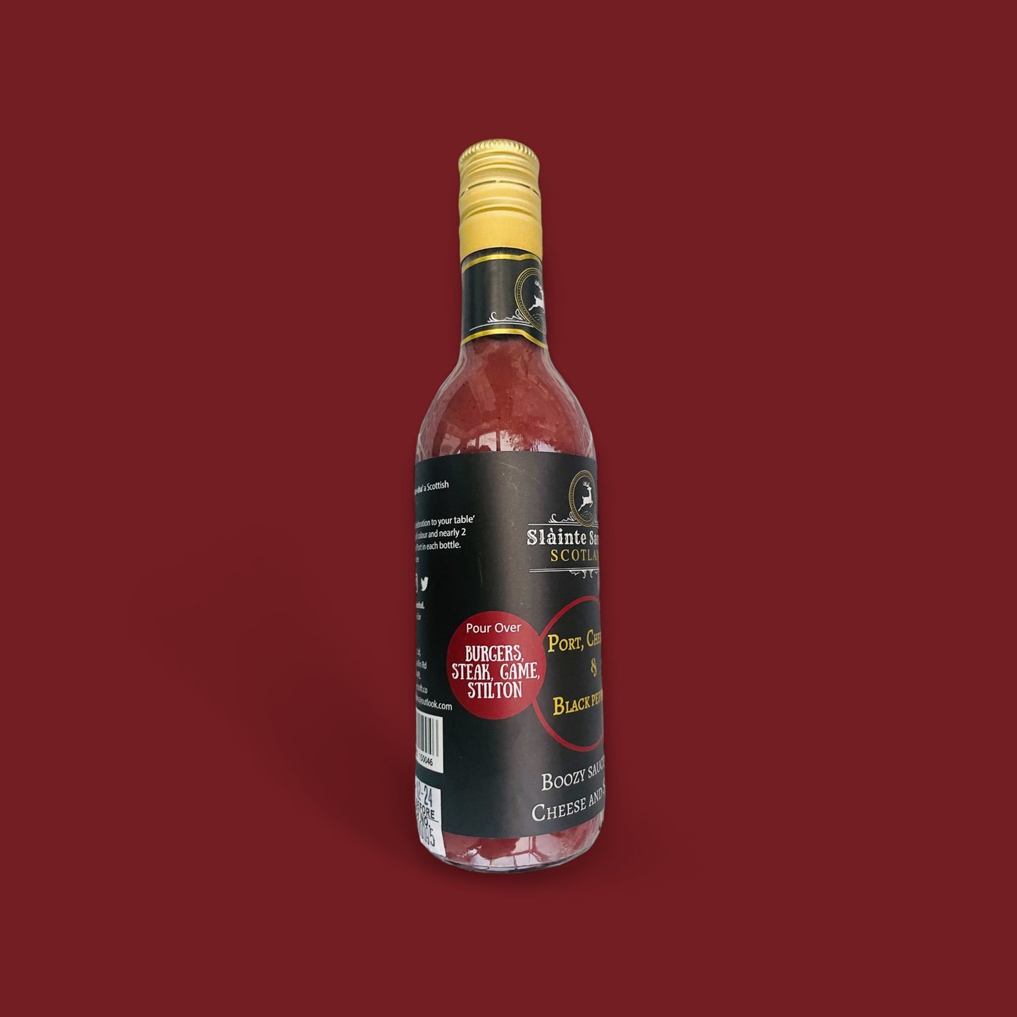Port, Cherry & Black Pepper – Boozy Gourmet Sauce for Cheese & Steak