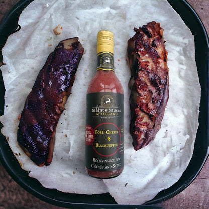 Port, Cherry & Black Pepper – Boozy Gourmet Sauce for Cheese & Steak