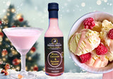 Gift set of gin, whisky, rum dessert sauces
