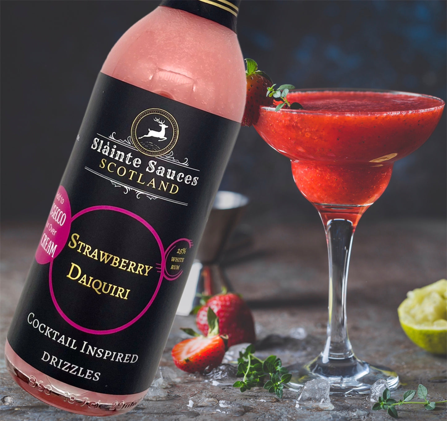 🍓 Strawberry Daiquiri Dessert Sauce – A Fruity, Boozy Indulgence