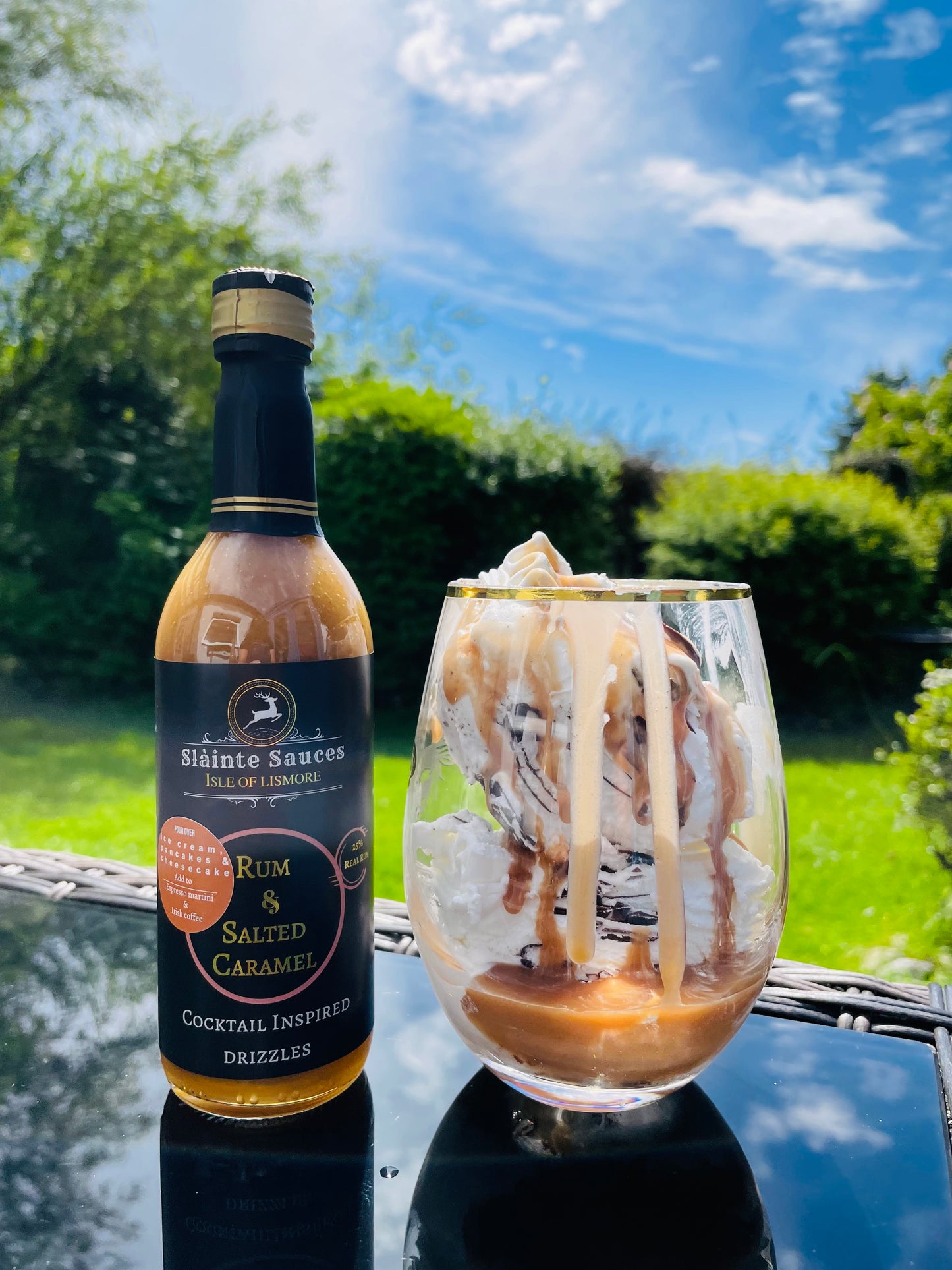 Bestselling Boozy Dessert Sauce Gift Set – Rum & Salted Caramel & Raspberry Ripple Martini